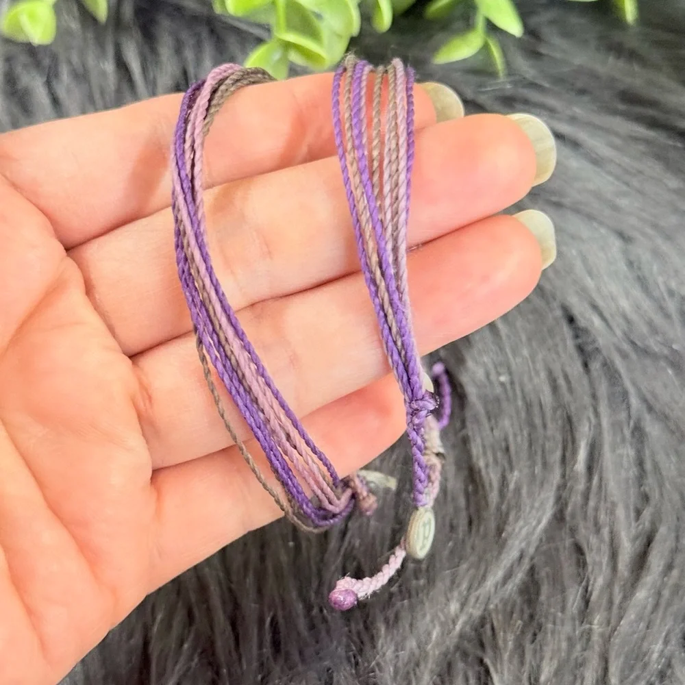 Pura Vida Purple Ombre Multi-Strand Cord Bracelet Set‎